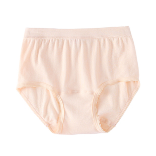 豪门内裤女士纯棉透气薄高腰三角裤头中老年大码宽松全棉运动短裤