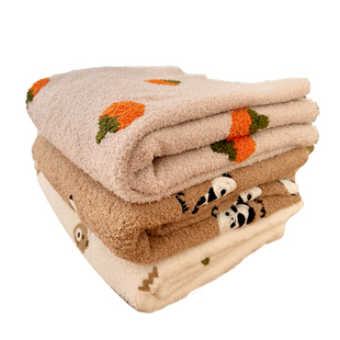 喵爸喵妈刺绣棉花绒软绵绵双面加绒加厚保暖外套卫衣家居服布料