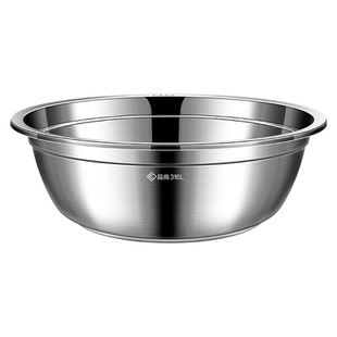316L不锈钢盆加厚平底汤盆厨房小碗家用饭盆304小铁盆子汤碗