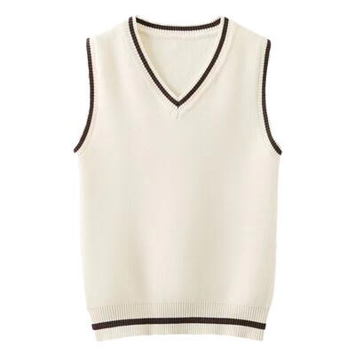 男童针织毛衣背心纯棉秋冬季