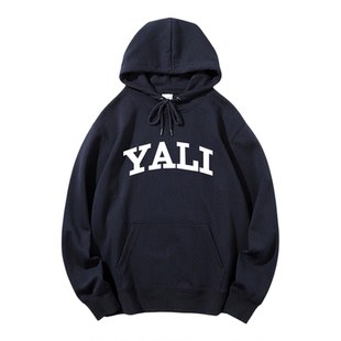 YALI雅礼中学纪念品礼物套头连帽卫衣外套校服班服酒红色定制