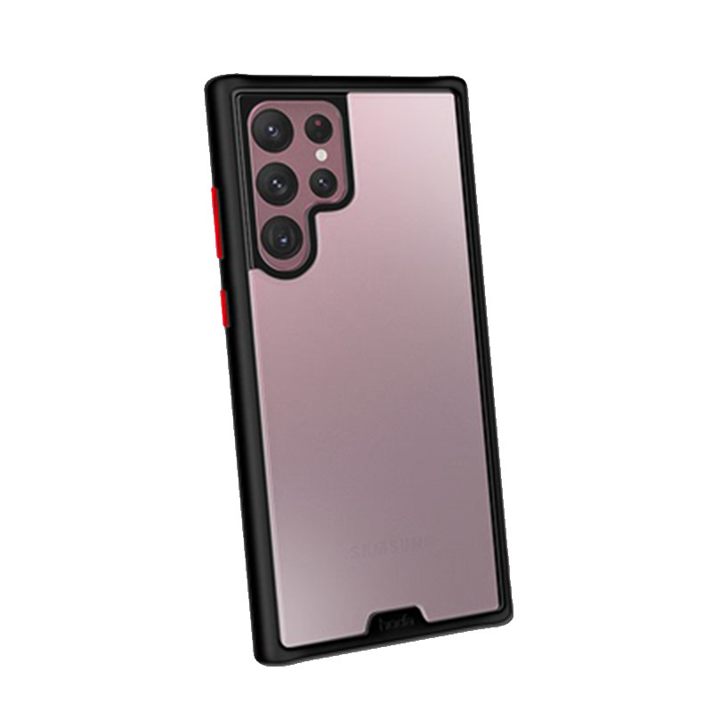 台湾hoda好贴柔石适用于三星S24Ultra军规保护防摔壳s22+手机壳sansung盖世s23u磨砂防手汗手机套s2