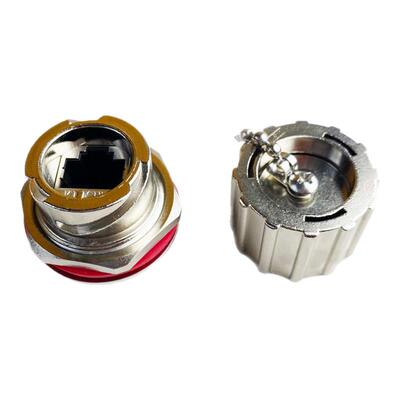 RJ45网线转接口NW080-30S-C5面板安装屏蔽防尘罩直通米思米misumi