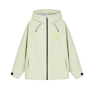 PALLADIUM帕拉丁户外运动休闲防泼水连帽女款梭织冲锋外套1912666