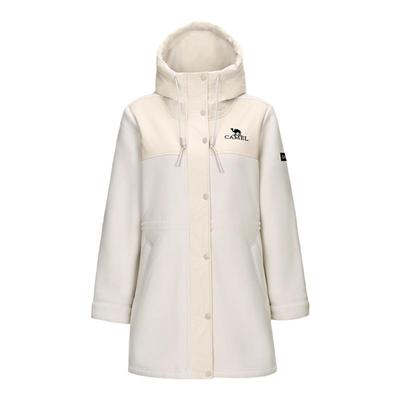 骆驼女装羊羔绒加绒外套中长款