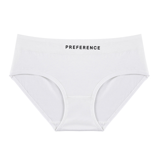 女士内裤女纯棉抗菌100%全棉档新款运动简约少女生中腰三角短裤头