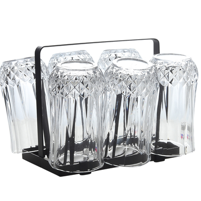 喝水杯子套装玻璃杯钻石杯啤酒