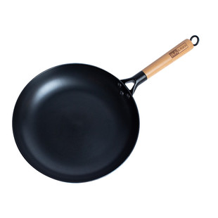 铁人牌铸铁锅煎锅家用无涂层牛排煎锅饼锅电磁炉平底不粘锅煎蛋锅