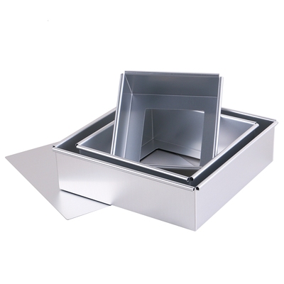 正方形活底阳极8/10寸戚风模具