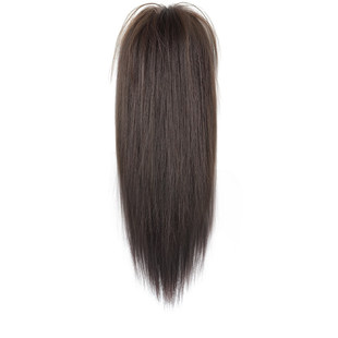 瀑布半扎马尾假发女甜酷喷泉高颅顶抓夹长直发增发量蓬松网红辫子