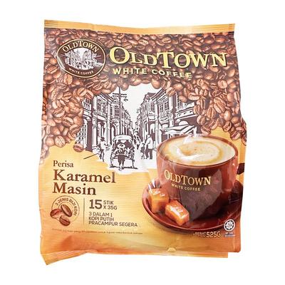 马来西亚oldtown旧街场白咖啡焦糖味原味榛果味速溶咖啡白奶茶