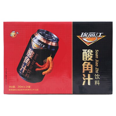 云南特产瑞丽江酸角汁饮料铝罐装