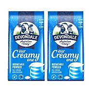 德运全脂奶粉澳洲进口1kg*2袋