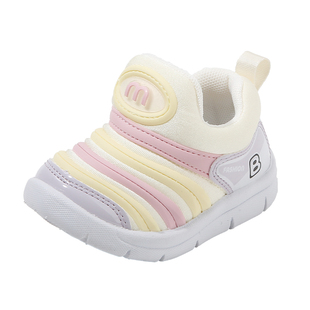 春秋季新款宝宝学步鞋轻便毛毛虫运动鞋男女幼童机能鞋软底婴儿鞋