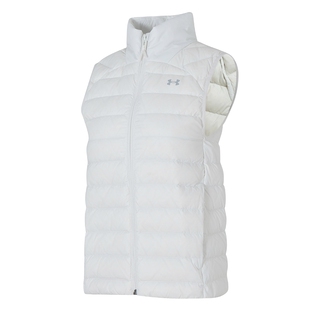 UA安德玛防风羽绒马甲女装秋冬新款保暖羽绒背心休闲运动服上衣潮