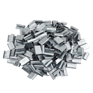 PET塑钢带打包扣手动打包卡扣1608铁皮扣捆绑带手工包装扣铝镀锌