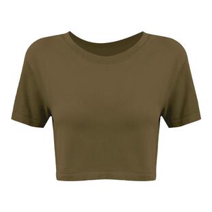 九麦一品运动T恤女罩衫宽松短款露脐速干瑜伽上衣健身短袖跑步服