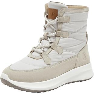 SKAP圣伽步女鞋2025冬季新款雪地靴高帮舒适加绒拼接保暖女休闲靴