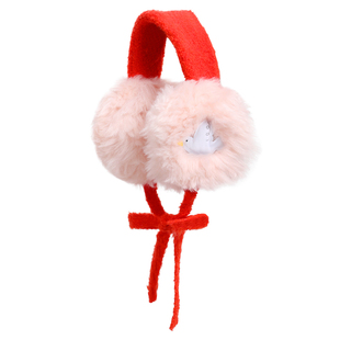 pocoblush【小鸟的悄悄话】毛绒耳罩女童冬季编织护耳保暖柔软