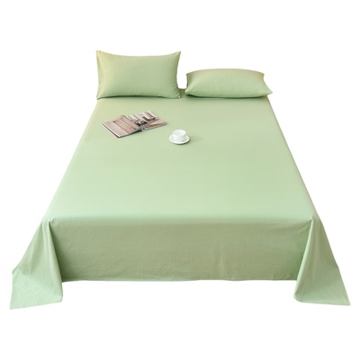 无印良品全棉磨毛纯色加厚床单