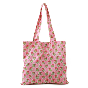 十七家玫瑰庄园文艺小清新帆布包2025春夏新款大容量单肩手提布袋