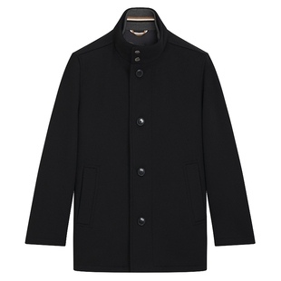 Hugo Boss黑标 男士假两件保暖羊毛款大衣外套 50549193 10273687