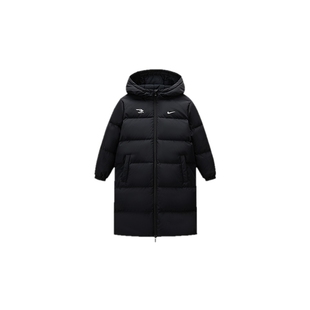 Nike 3brand儿童羽绒服男女童2025新款加厚中长款冬装保暖外套潮