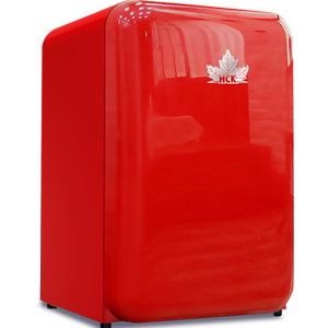 HCK哈士奇 BC-130RDC复古冰箱小型冷藏冷冻彩色家用化妆品小冰箱