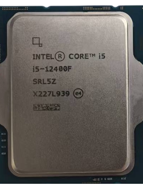 英特尔i5-12400FLGA1700针CPU