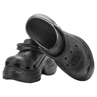 【墨黑闪粉 细节满满】OMOOOSA洞界猫爪洞洞鞋增高女鞋外穿凉鞋