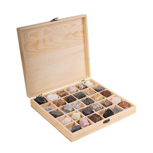 天然岩石原石矿石标本套装小学地质地理石头矿物科学教具火成变质