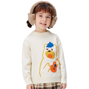 巴拉巴拉女童毛衣婴儿宝宝针织毛衫打底衫儿童加厚毛线衣冬装新款