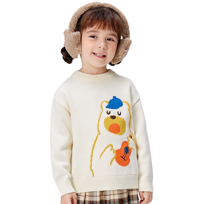 巴拉巴拉女童毛衣宝宝针织毛衫冬