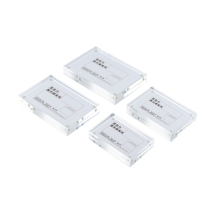 亚克力小卡卡砖磁吸架强磁相框展示架透明水晶台牌高档茶叶酒水标签架桌面价格标价牌台牌台签台卡展示牌定制