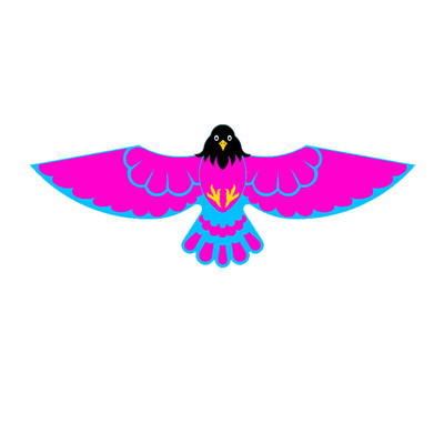 新3米板鹰风筝专业伞布碳杆6提线