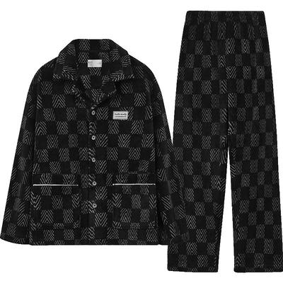 男士加厚抗静电珊瑚绒睡衣