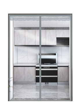 整根磁条！免打孔！防冷气空调帘