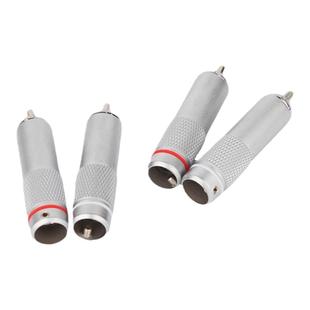 欧亚德单晶铜镀铑RCA插头音频线焊接头HIFI发烧音响信号线莲花头