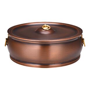 电磁炉铜锅家用电磁炉火锅专用锅纯铜火锅老式鸳鸯一体锅燃气平底