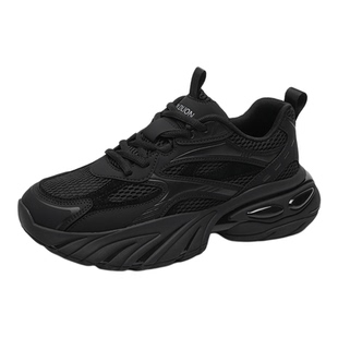 金利来男鞋透气厚底老爹鞋真皮鞋运动休闲鞋百搭潮鞋