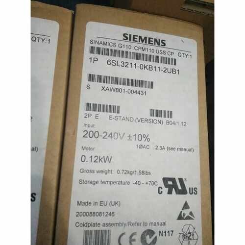 议价6SL3211-0KB11-2UB1西门子G110交流变频器0.12KW6SL32110KB11