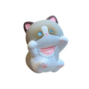 2024年新款创意糯叽叽元气猫猫办公室桌面摆件汽车用品家居装饰品