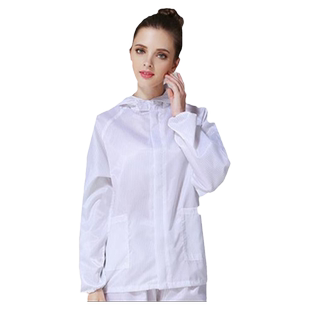 上衣 防静电服上衣连帽分体食品喷漆厂无尘净化车间防护服喷漆服