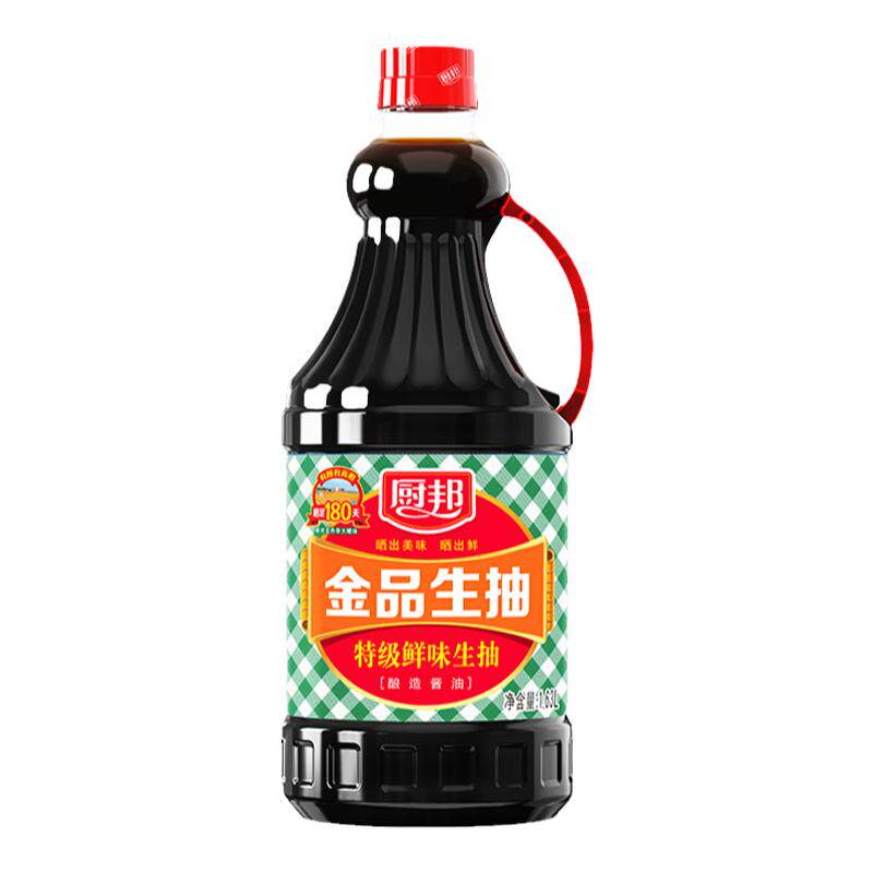 厨邦金品生抽1.48kg×2瓶特级酿造酱油
