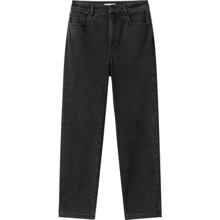 播商场同款直筒窄款牛仔裤女24秋冬新款高腰显瘦裤子BDR4KD3926