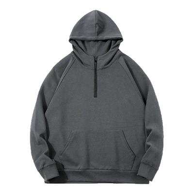 TBKL原创连帽秋冬半拉链卫衣重磅