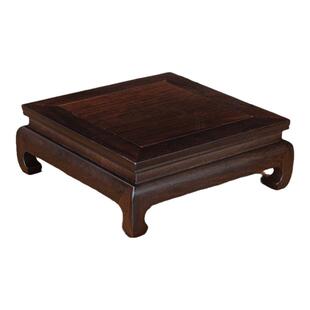 红木长方形实木质工艺品摆件奇石头香炉佛像花瓶盆景底座展台托架