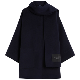 Weekend MaxMara 2026早春新款女装围巾领中长款大衣5081016106