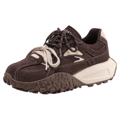 星期六厚底百搭德训鞋女款2025新款冬季加绒阿甘鞋休闲运动老爹鞋