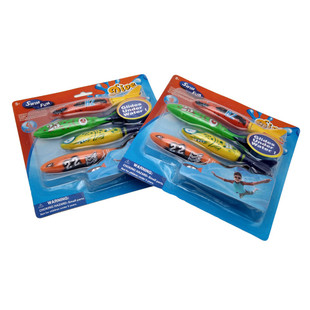 练习闭气潜水环章鱼训练游泳棒水下玩具海草鱼雷投掷水动力鲨沙滩